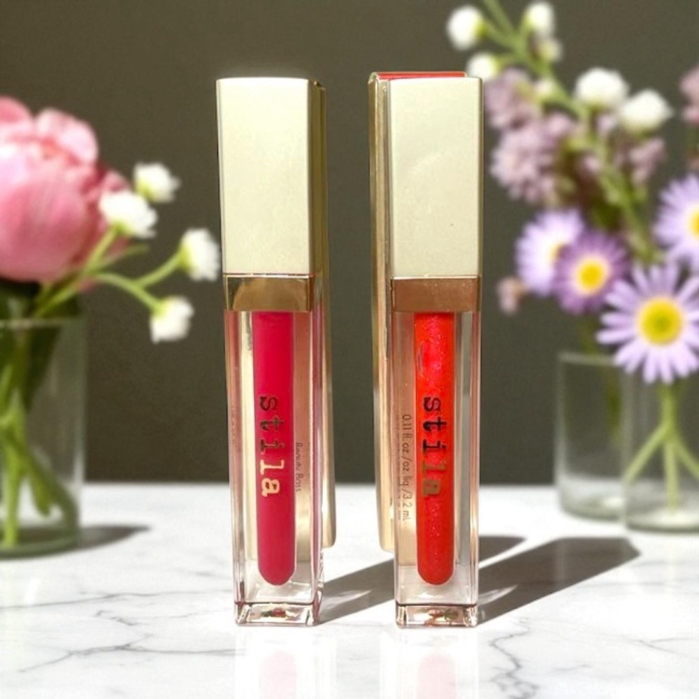 Lot Of 2 Stila Beauty Boss Lip Gloss - Empowering + Best Practice 0.11 oz - NIB - Picture 7 of 12